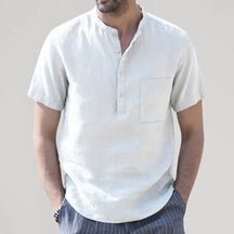 Camisa Masculina de Linho Marenzzo