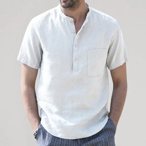 Camisa Masculina de Linho Marenzzo