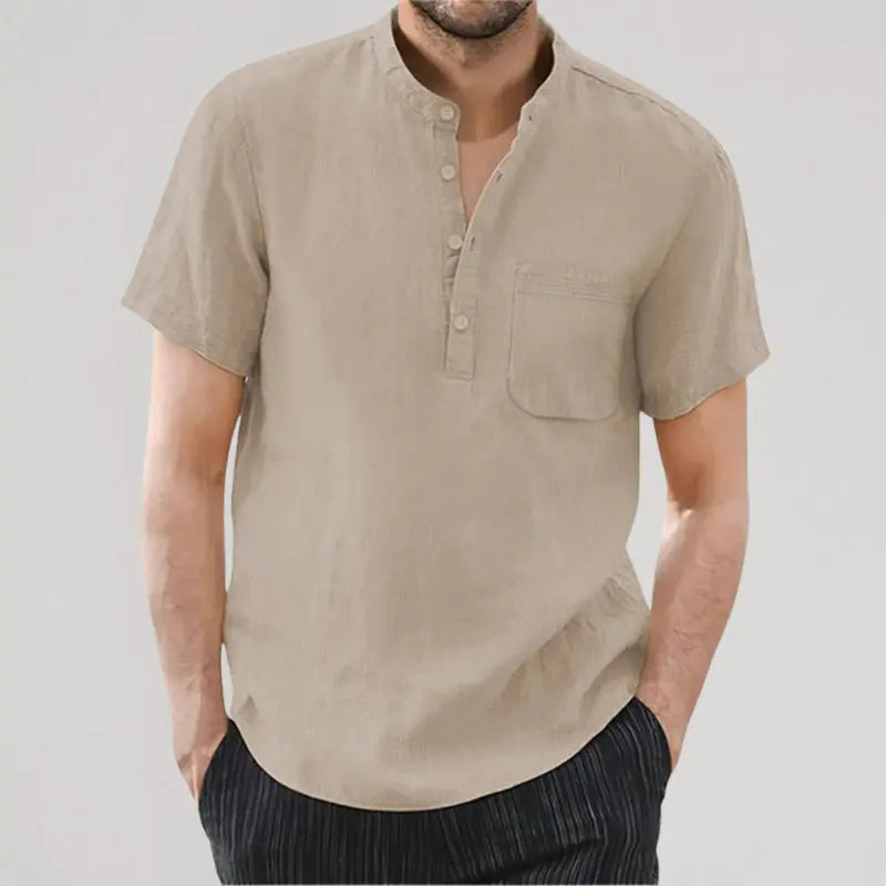 Camisa Masculina de Linho Marenzzo