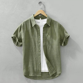 Camisa de Linho Masculina Old Money Itália