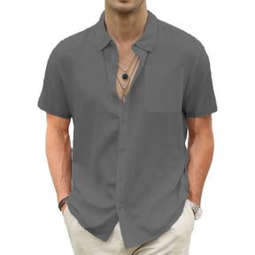 Camisa Masculina de Linho Marenzzo Riviera