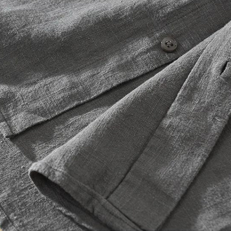 Camisa de Linho Masculina Old Money Itália