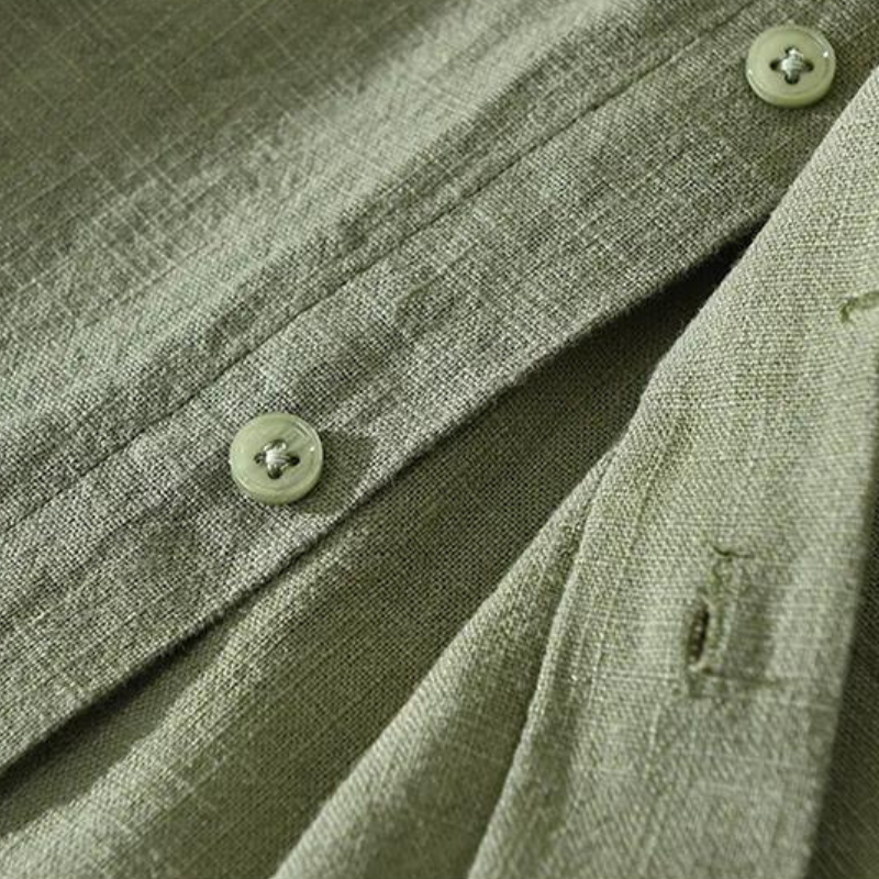 Camisa de Linho Masculina Old Money Itália