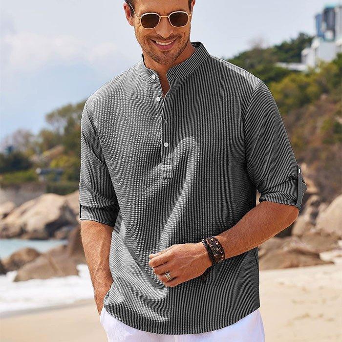 Camisa de Linho Masculina Marenzzo - Beach Wear
