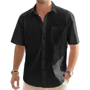 Camisa Masculina de Linho Summer Marenzzo