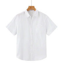 Camisa de Linho Manga Curta Masculina