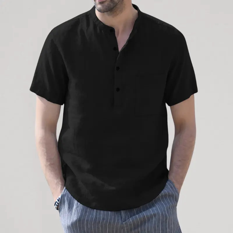 Camisa Masculina de Linho Marenzzo