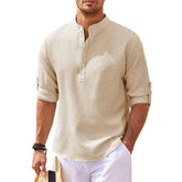 Camisa de Linho Masculina Marenzzo - Beach Wear