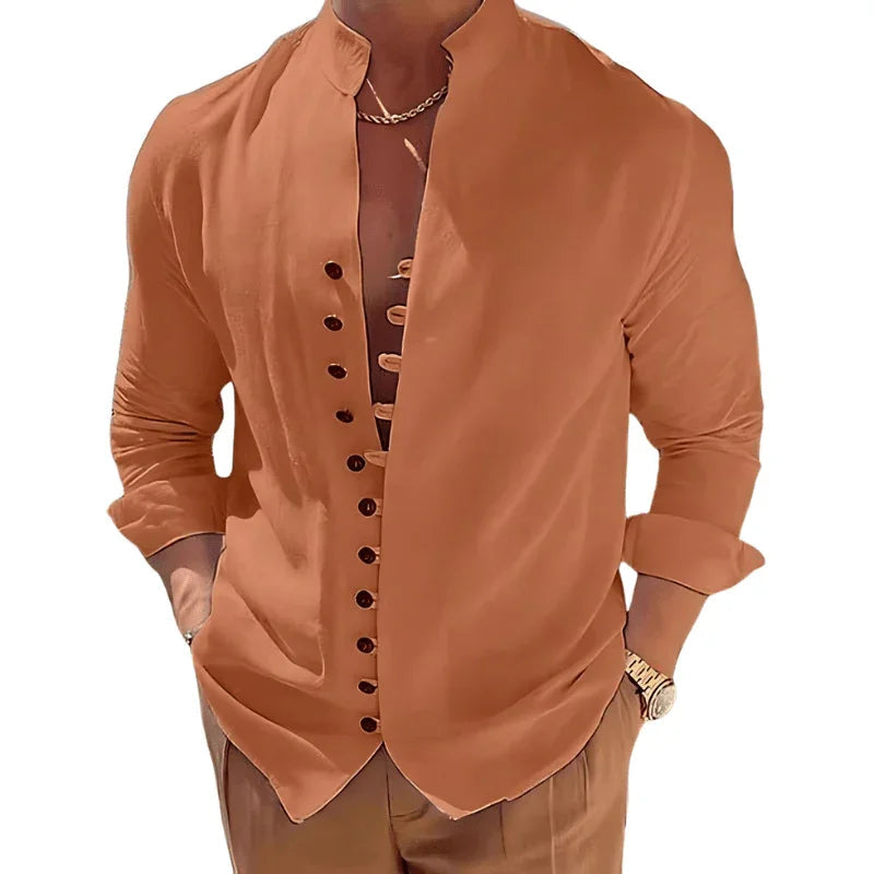 Camisa de Linho Masculina Marenzzo - Luxury Spring
