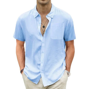 Camisa Masculina de Linho Marenzzo Riviera