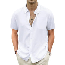 Camisa Masculina de Linho Marenzzo Riviera