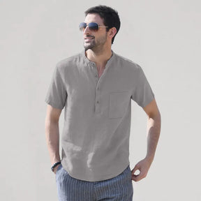 Camisa Masculina de Linho Marenzzo