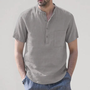Camisa Masculina de Linho Marenzzo