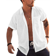 Camisa Masculina de Linho Marenzzo Amalfi