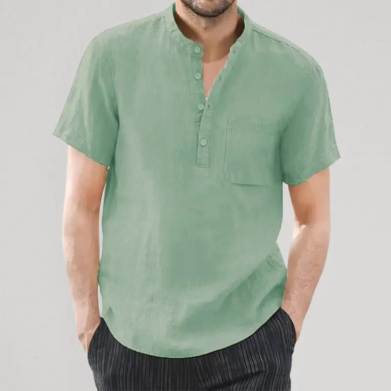 Camisa Masculina de Linho Marenzzo
