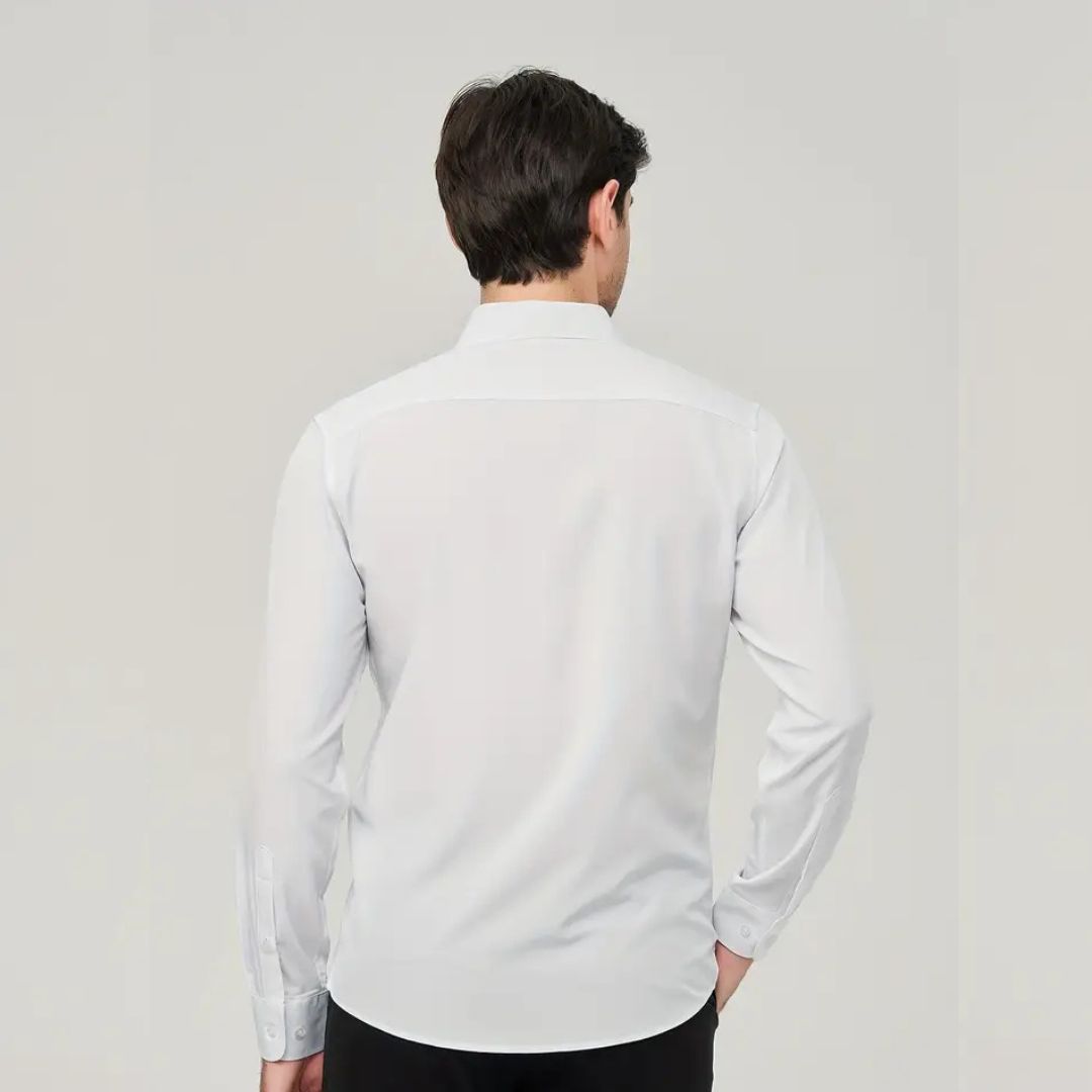Camisa Social Masculina Slim Elástica Marenzzo