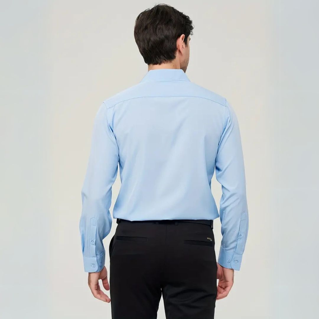 Camisa Social Masculina Slim Elástica Marenzzo