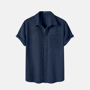 Camisa Manga Curta Marenzzo Veludo Cotelê