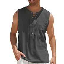 Camisa Regata Masculina de Linho Marenzzo