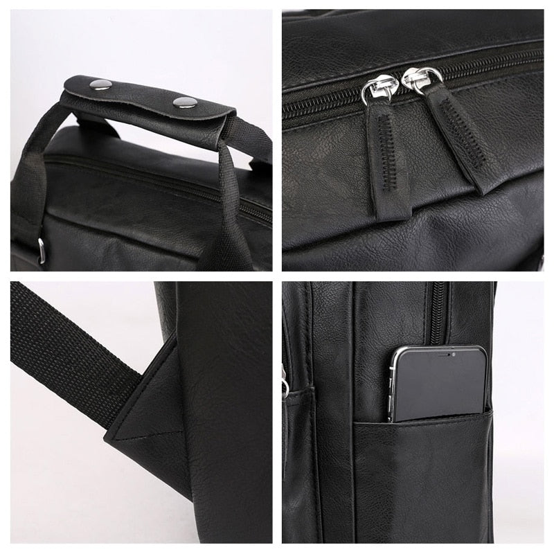 Mochila Executiva em Couro Marenzzo Milan