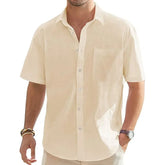 Camisa Masculina de Linho Summer Marenzzo