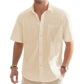 Camisa Masculina de Linho Summer Marenzzo