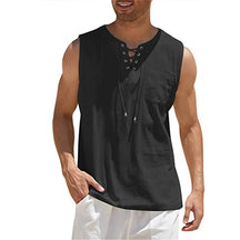 Camisa Regata Masculina de Linho Marenzzo