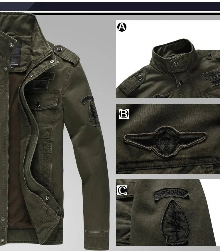 Jaqueta Militar Masculina Marenzzo Casual