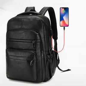 Mochila Executiva Couro USB Marenzzo
