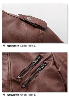 Jaqueta Masculina Marenzzo com Capuz em Couro Sintético