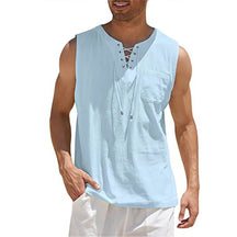 Camisa Regata Masculina de Linho Marenzzo