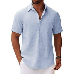 Camisa Masculina de Linho Marenzzo Toscana