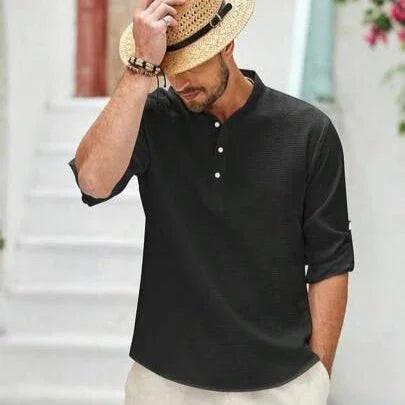 Camisa de Linho Masculina Marenzzo - Beach Wear