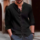 Camisa de Linho Masculina Marenzzo Gola Careca - Daymon