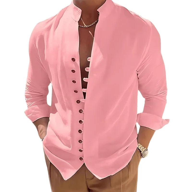 Camisa de Linho Masculina Marenzzo - Luxury Spring