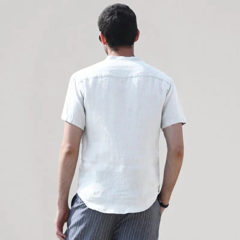 Camisa Masculina de Linho Marenzzo