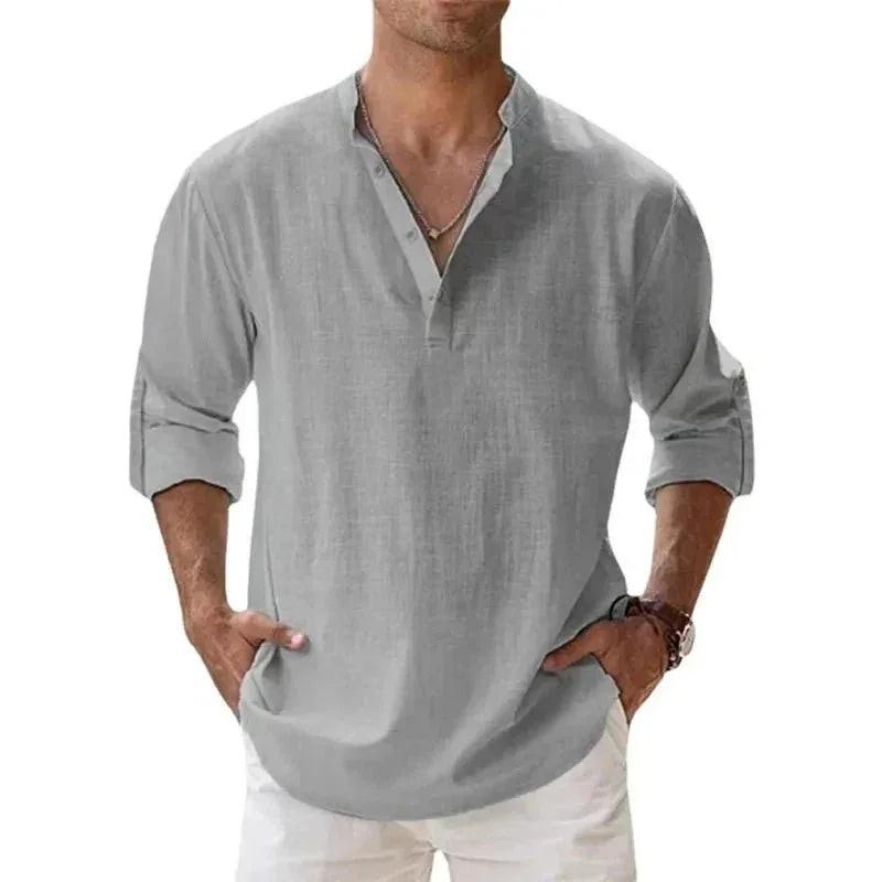Camisa de Linho Masculina Marenzzo - Hawaiian