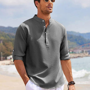 Camisa de Linho Masculina Marenzzo - Beach Wear