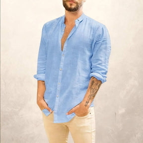 Camisa de Linho Masculina Marenzzo - San Tropez