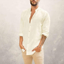 Camisa de Linho Masculina Marenzzo - San Tropez